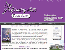 Tablet Screenshot of performingartsdancecenter.com